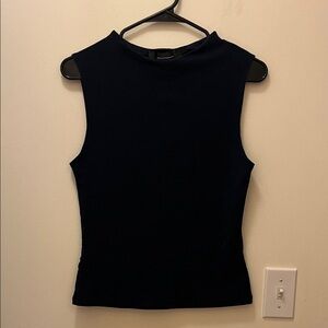White House Black Market Classic navy blue sleeveless top size Large